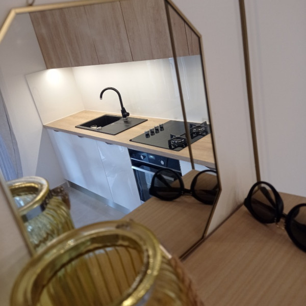 Kitchen, Panoramico apartman sa jacuzzijem, Panoramico apartman sa jacuzzijem Gornja Brela