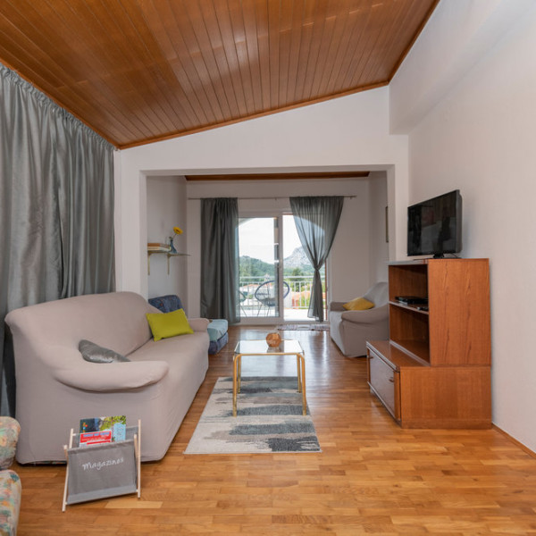Living room, Panoramico apartman sa jacuzzijem, Panoramico apartman sa jacuzzijem Gornja Brela