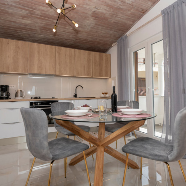 Kitchen, Panoramico apartman sa jacuzzijem, Panoramico apartment, private jacuzzi Gornja Brela