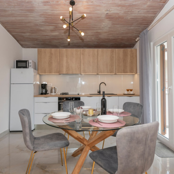 Kitchen, Panoramico apartman sa jacuzzijem, Panoramico apartman sa jacuzzijem Gornja Brela