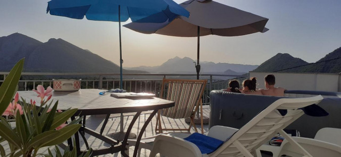 Exterior, Panoramico apartment, private jacuzzi Gornja Brela